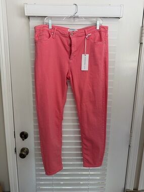 Just Black Coral Pink Skinny Jeans